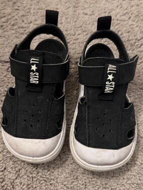 Converse All Star Black and White Kids' Sandal Sneakers